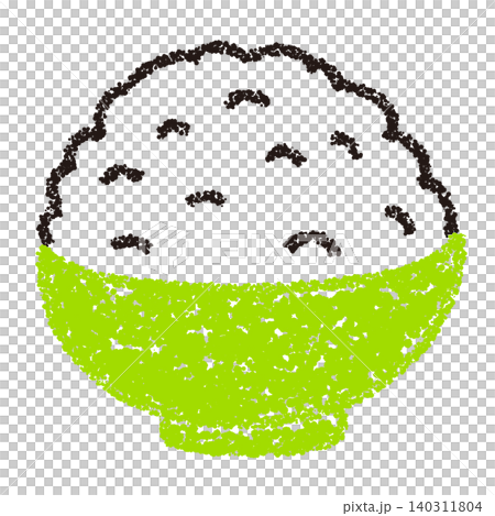 Crayon-style hand-drawn illustrations of food Crayon-style hand-drawn illustrations of food 140311804