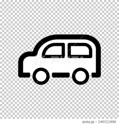 一個簡單的側向汽車圖示。 一個簡單的側向汽車圖示。 140311990