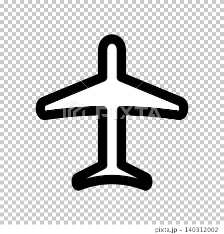 Simple airplane icon Simple airplane icon 140312002