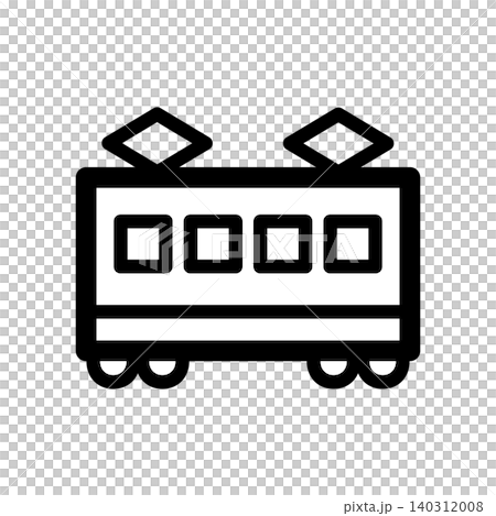 A simple train icon viewed from the side. A simple train icon viewed from the side. 140312008
