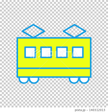 A simple train icon viewed from the side. A simple train icon viewed from the side. 140312013
