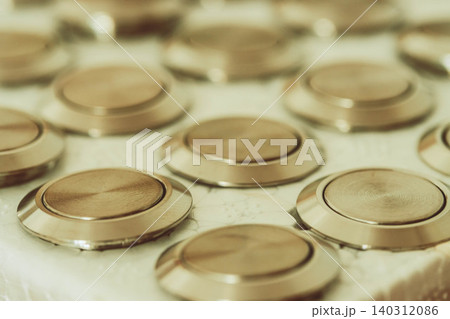 Stainless Steel Push Button Switches Repetitive Pattern 140312086