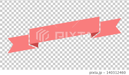Simple red ribbon frame material with no outline, diagonal. Simple red ribbon frame material with no outline, diagonal. 140312460