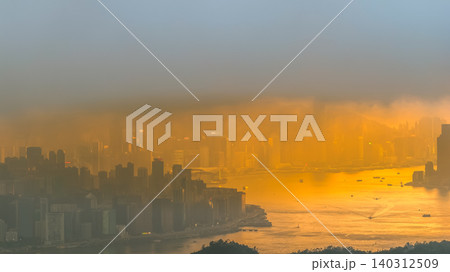 May 25 2026 a Hong Kong skyline sunset harbor view May 25 2026 a Hong Kong skyline sunset harbor view 140312509