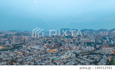 May 29 2022 Kowloon skyline. Residential and commercial buildings, May 29 2022 Kowloon skyline. Residential and commercial buildings, 140312581