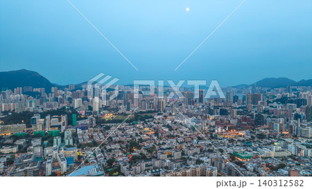 May 29 2022 Kowloon skyline. Residential and commercial buildings, May 29 2022 Kowloon skyline. Residential and commercial buildings, 140312582