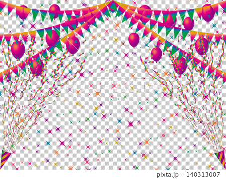 Crackers, balloons, garlands, 22 Rainbow Poles Crackers, balloons, garlands, 22 Rainbow Poles 140313007