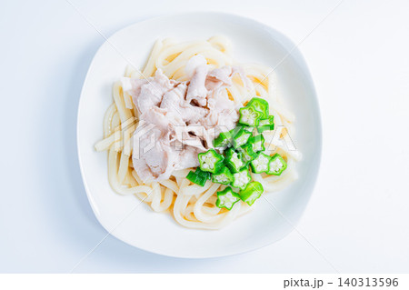 豚しゃぶとオクラの冷やしうどん 夏におすすめのさっぱり和風うどんの料理写真 豚しゃぶとオクラの冷やしうどん 夏におすすめのさっぱり和風うどんの料理写真 140313596