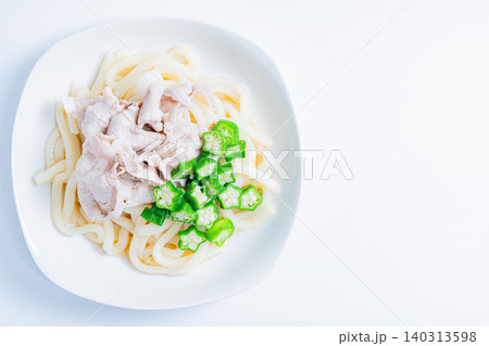 豚しゃぶとオクラの冷やしうどん 夏におすすめのさっぱり和風うどんの料理写真 豚しゃぶとオクラの冷やしうどん 夏におすすめのさっぱり和風うどんの料理写真 140313598