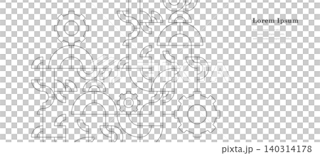 Geometry Abstract Gear Pattern Technology background Geometry Abstract Gear Pattern Technology background 140314178