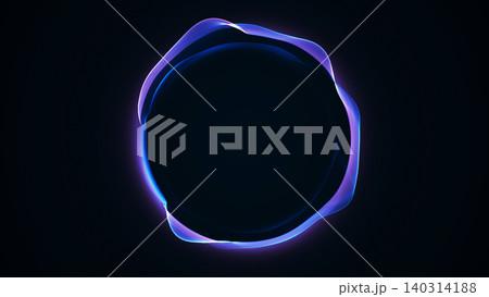Blue and purple neon orb ring illustration with smooth wave light, dark futuristic digital background, glowing energy rim and premium cyber style. Clean tech visual. Blue and purple neon orb ring illustration with smooth wave light, dark futuristic digital background, glowing energy rim and premium cyber style. Clean tech visual. 140314188