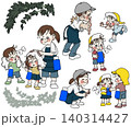 夏、暑さの中、大人と一緒に楽しく安全に遊ぶ子供達 夏、暑さの中、大人と一緒に楽しく安全に遊ぶ子供達 140314427