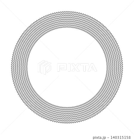 Flowing Wave Circle Border Vector Illustration Abstract Round Frame Flowing Wave Circle Border Vector Illustration Abstract Round Frame 140315158
