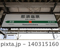 那須塩原駅 駅名標 那須塩原駅 駅名標 140315160