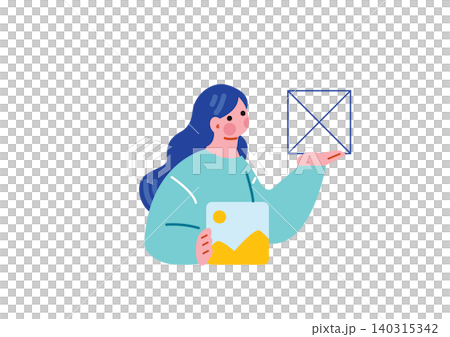 女性設計師的插圖 女性設計師的插圖 140315342