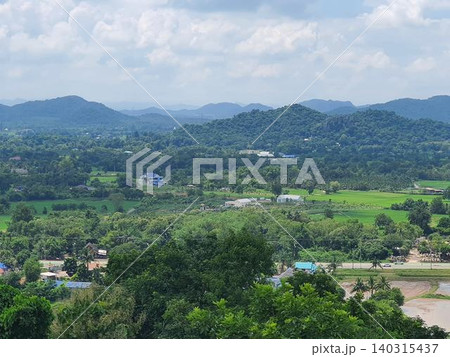 a view from a mountain in thailand. a view from a mountain in thailand. 140315437