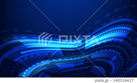 blue futuristic technology background. abstract dynamic lines with glowing light blue futuristic technology background. abstract dynamic lines with glowing light 140316417