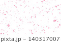 桜の花びらが舞い散る桜吹雪の背景素材 140317007