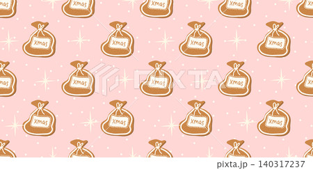 Vector texture for new year design with snowflake and cover elements. Hohoho bg in pink with christmas background and snowman for winter. Repeat patterns food like cake and border details. Vector texture for new year design with snowflake and cover elements. Hohoho bg in pink with christmas background and snowman for winter. Repeat patterns food like cake and border details. 140317237