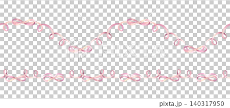 Pink satin ribbons seamless border. Hand drawn watercolor illustration, isolated. Pastel clip art for cards and invitations for baby showers, birthdays and Valentines Day. Pink satin ribbons seamless border. Hand drawn watercolor illustration, isolated. Pastel clip art for cards and invitations for baby showers, birthdays and Valentines Day. 140317950