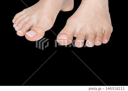 Beautiful female feet with pedicure isolated PNG Beautiful female feet with pedicure isolated PNG 140318211
