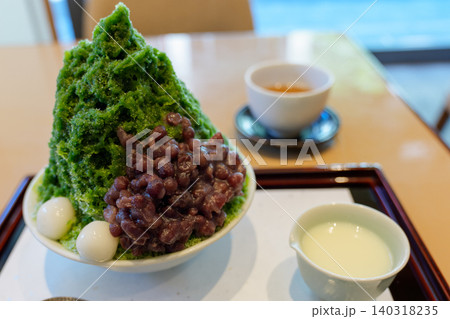 夏の和スイーツ 宇治金時のかき氷 140318235