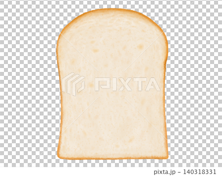 Watercolor illustration of sliced bread 140318331