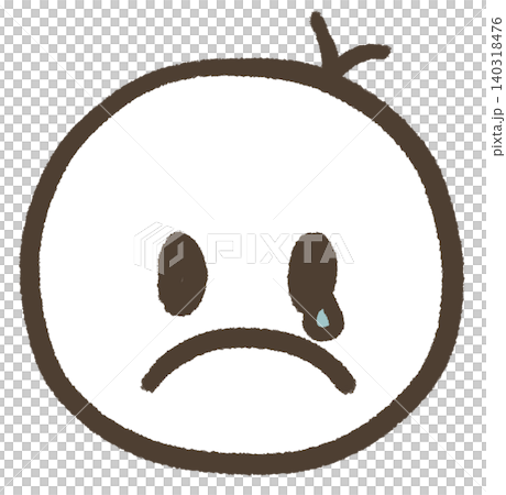 A crying child with a downturned mouth 140318476