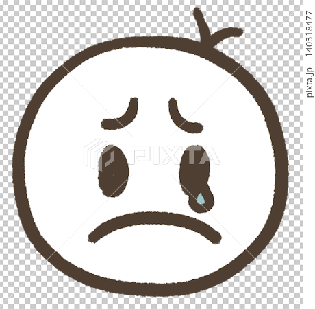 A child with a downturned mouth crying in distress 140318477
