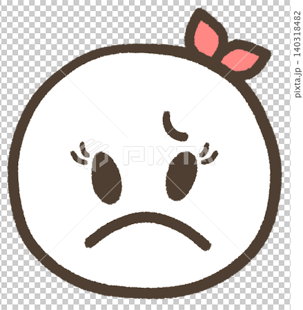 A woman with a troubled expression on her face. A woman with a troubled expression on her face. 140318482
