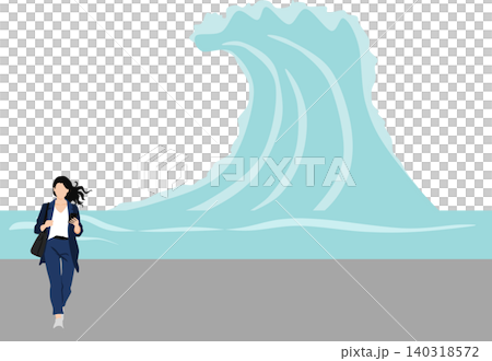 Tsunami illustration Tsunami illustration 140318572
