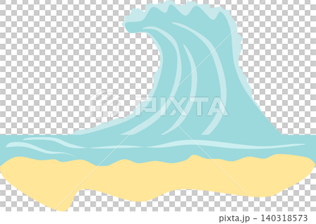 津波のイラスト 津波のイラスト 140318573
