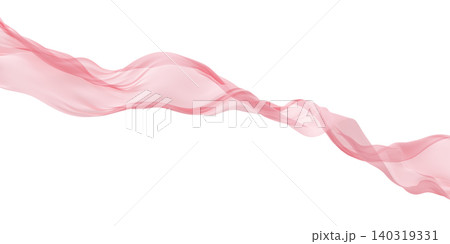 Luxury soft peach chiffon sheer fabric flowing in the wind isolated on white background design element for fashion, cosmetic branding and wedding 3D render Luxury soft peach chiffon sheer fabric flowing in the wind isolated on white background design element for fashion, cosmetic branding and wedding 3D render 140319331