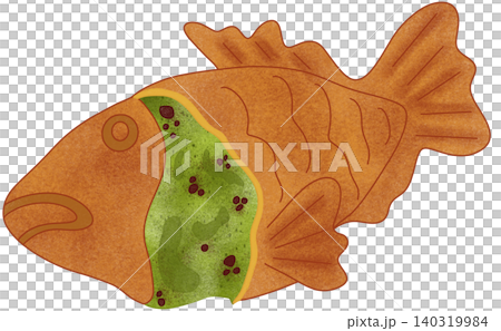 matcha taiyaki illustration matcha taiyaki illustration 140319984