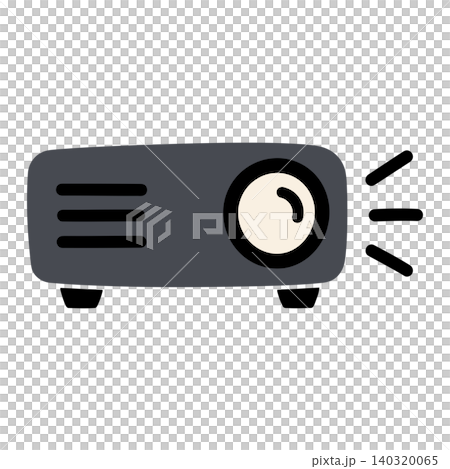 Projector flat vector illustration for presentation and office equipment Projector flat vector illustration for presentation and office equipment 140320065