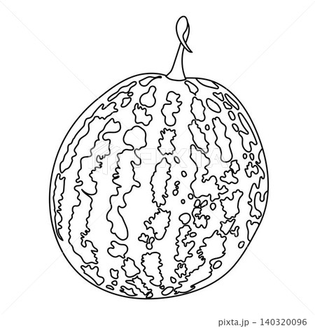 Watermelon in doodle style.  140320096