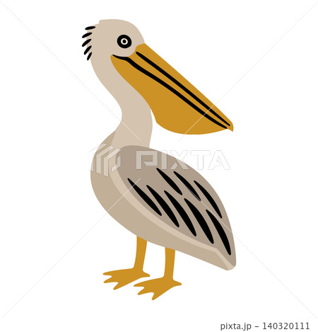 Pelican bird cartoon vector illustration Pelican bird cartoon vector illustration 140320111