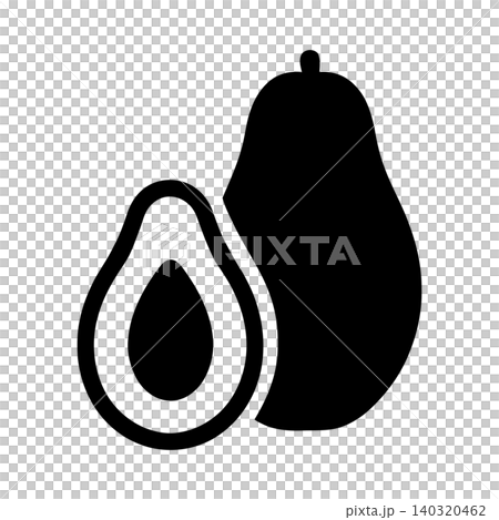 Avocado flat vector illustration for food branding and packaging Avocado flat vector illustration for food branding and packaging 140320462