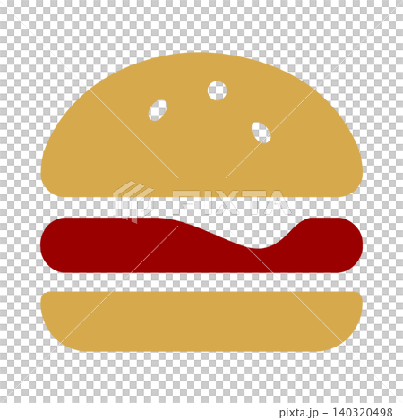 Hamburger flat vector illustration for food branding and packaging Hamburger flat vector illustration for food branding and packaging 140320498