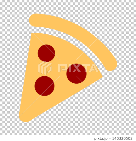 Pepperoni pizza slice flat vector illustration for food branding and menu design Pepperoni pizza slice flat vector illustration for food branding and menu design 140320502