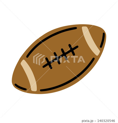 American football cartoon illustration 140320546