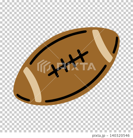 American football cartoon illustration 140320546