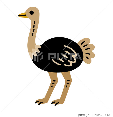 Ostrich cartoon vector illustration for wildlife and animal designs Ostrich cartoon vector illustration for wildlife and animal designs 140320548