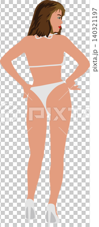 Simple, realistic illustrations of girls with no background. Themes include events, scenes, and fashion. Contest 02. 140321197