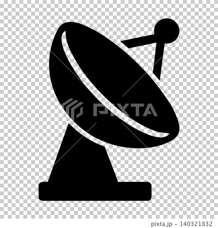 衛星通訊天線圖示 衛星通訊天線圖示 140321832