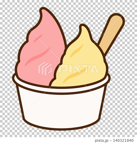 Strawberry and vanilla gelato Strawberry and vanilla gelato 140321840