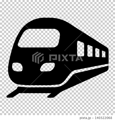 High-speed rail silhouette icon 140322068