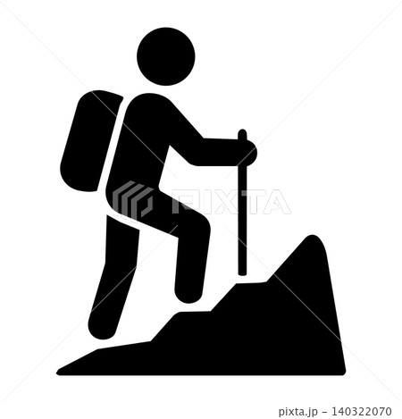 登山トレッキングピクトグラム 登山トレッキングピクトグラム 140322070