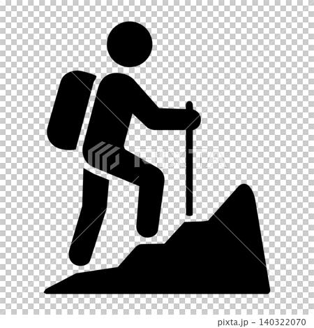 登山トレッキングピクトグラム 登山トレッキングピクトグラム 140322070