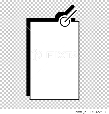 Simple vertical square speech bubble icon 140322504
